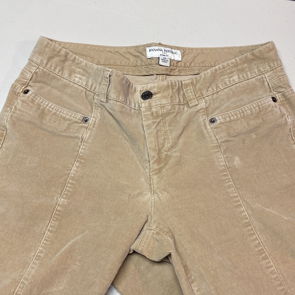 Banana Republic Ryan Fit Corduroy Flare Pants Women’s 8 regular Khaki Bootcut - Picture 5 of 12